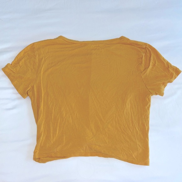 Mustard Yellow Crop Top - Picture 2 of 3